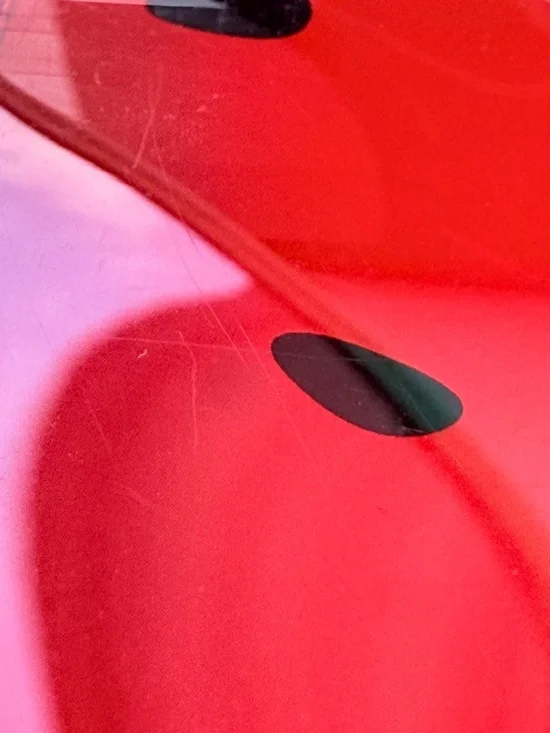 Sun Visor Watermelon Print Novelty Golf Hat Red Green "Holey Moley" - Picture 7 of 7